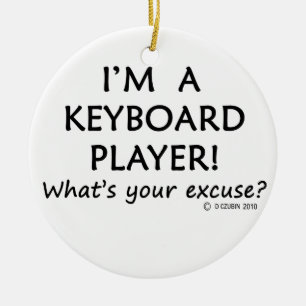 Adorno De Cerámica Excusa del jugador de teclado