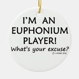 Adorno De Cerámica Excusa del jugador del Euphonium