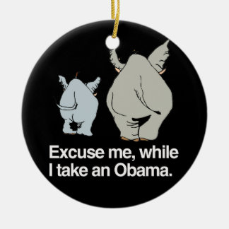 Adorno De Cerámica Excúseme mientras que tomo a un Obama - .png