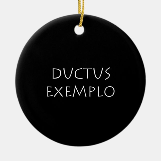 Adorno De Cerámica Exemplo de Ductus (Frente)