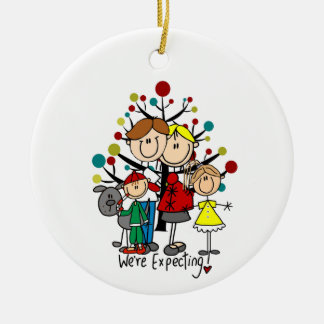 Adorno De Cerámica Expectant Family Gray Dog