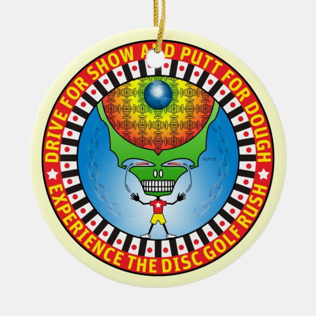 Adorno De Cerámica Experimente La Erupción (Frente)