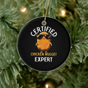 Adorno De Cerámica Experto Certificado en Nuggets de Pollo