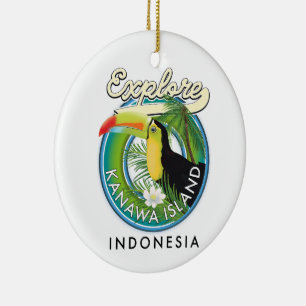 Adorno De Cerámica explorar isla kanawa indonesia