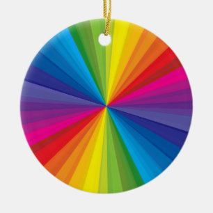 Adorno De Cerámica Explosión del arco iris