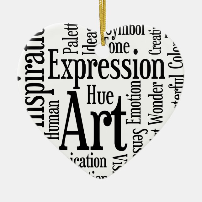 Adorno De Cerámica Expresión artística para artista o persona creativ (Frente)