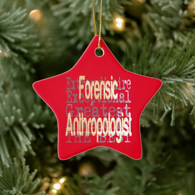 Adorno De Cerámica Extraordinaria antropóloga forense (Árbol)