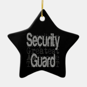 Adorno De Cerámica Extraordinaria de la Guardia de Seguridad