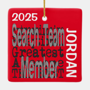 Adorno De Cerámica Extraordinaria de miembro del equipo de búsqueda