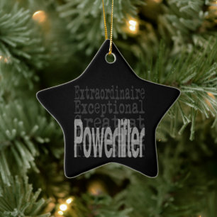 Adorno De Cerámica Extraordinaria de Powerlifter