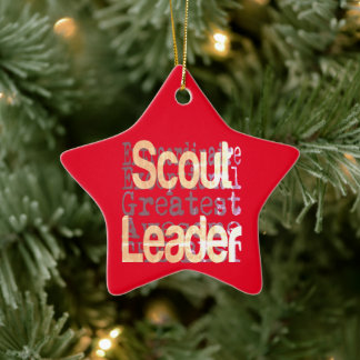 Adorno De Cerámica Extraordinaria de Scout Leader