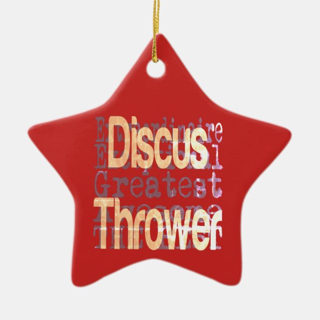 Adorno De Cerámica Extraordinaria del desencadenador de discus (Frente)