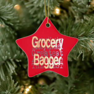 Adorno De Cerámica Extraordinaria del Grocerger Bagger
