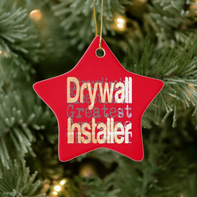 Adorno De Cerámica Extraordinaria del instalador de drywall (Árbol)