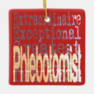 Adorno De Cerámica Extraordinaria del Phlebotomist