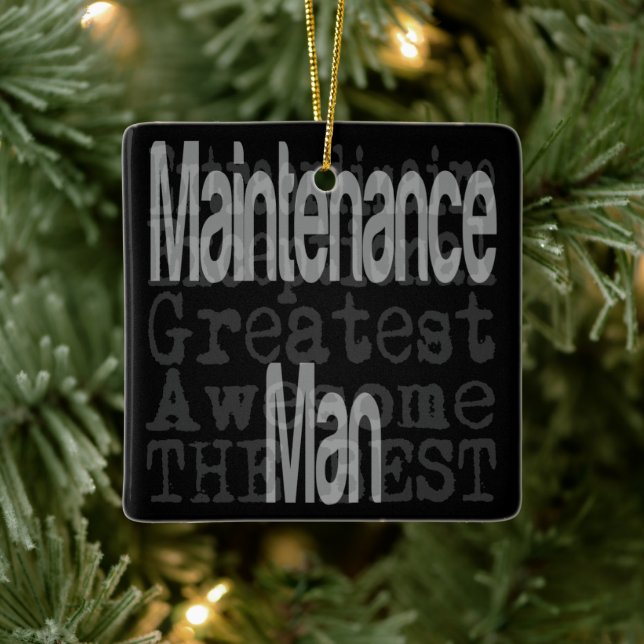 Adorno De Cerámica Extraordinaria persona de mantenimiento (Árbol)