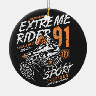 Adorno De Cerámica Extreme Rider Pro Rider BMX