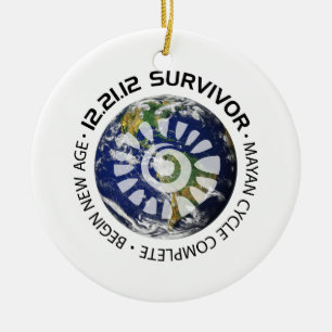 Adorno De Cerámica Extremo maya del calendario del mundo 2012