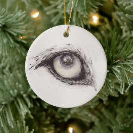 Adorno De Cerámica Eye of the Wolf – Gaze Collection Ceramic Ornament