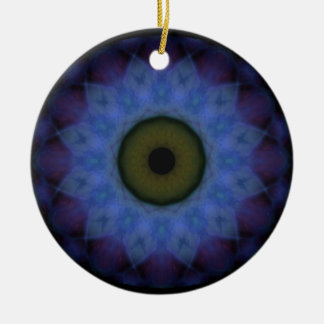 Adorno De Cerámica Eyesore Violet Blue Evil Oye