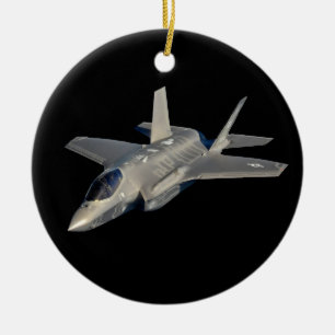 Adorno De Cerámica F-35 Luchador Lightning II Panther Jet