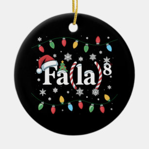 Adorno De Cerámica FA (LA)8 Navidades divertidos Santa Fa La Math Tea