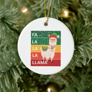 ADORNO DE CERÁMICA FA LA LA LLAMA
