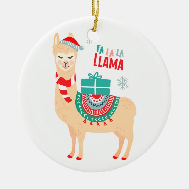 Adorno De Cerámica Fa la llama | NAVIDADES (Frente)