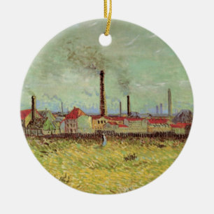 Adorno De Cerámica Fábricas en Asnieres por Vincent van Gogh