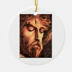 ADORNO DE CERÁMICA FACES DE JESÚS