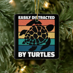Adorno De Cerámica Fácilmente Distrado Por Tortugas Guay Sea Animal G