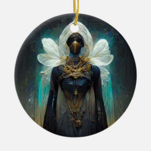 Adorno De Cerámica Fae Guardian Fantasy (Frente)