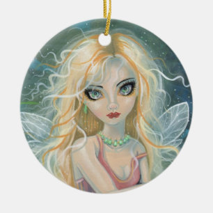 Adorno De Cerámica Fairy Fantasy Art