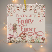 Fairy First Birday Party Personalizado Gracias