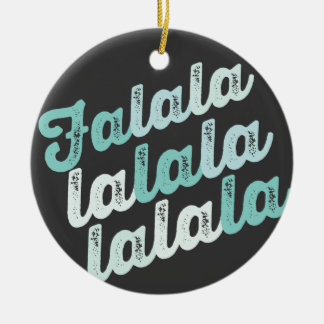 Adorno De Cerámica Falalalala Mint Ombre Audaces Navidades de fotogra