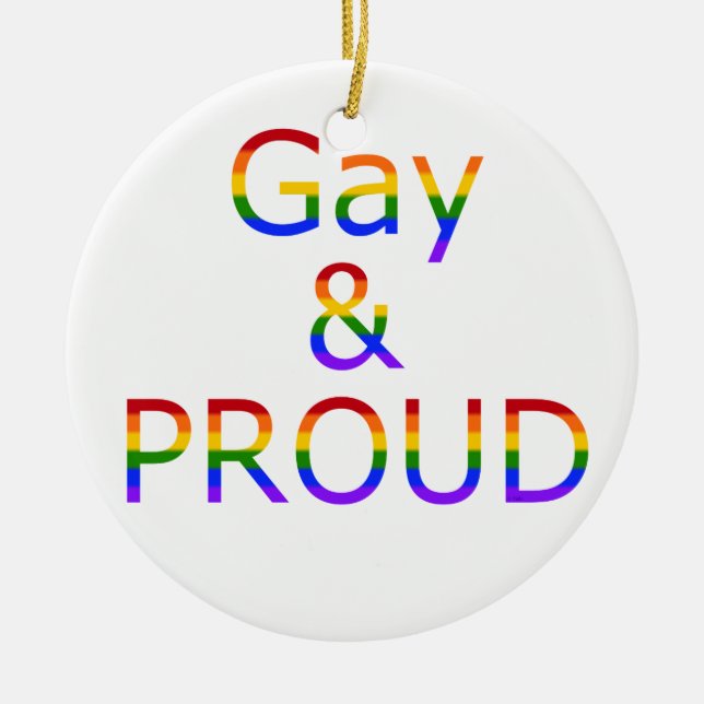 Adorno De Cerámica Fallln Gay and Proud (Frente)