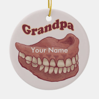 Adorno De Cerámica Falso abuelo de los dientes