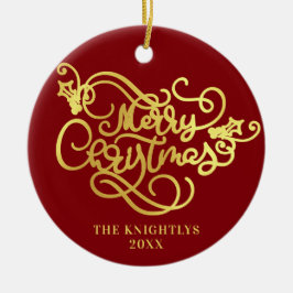 Adorno De Cerámica Falso Faux Gold Your Color