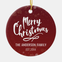 Familia Año Navidades personalizados modernos