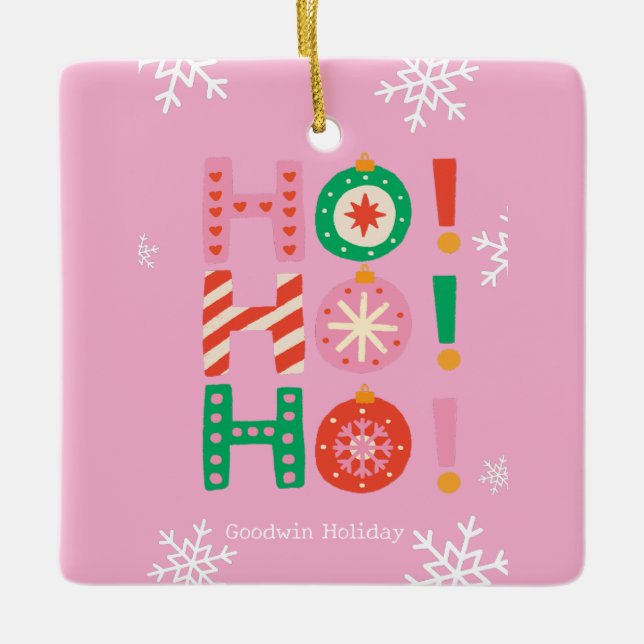 Adorno De Cerámica Familia de vacaciones (Anverso)