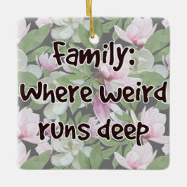 Adorno De Cerámica Familia: Donde lo raro corre profundo