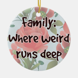 Adorno De Cerámica Familia: Donde lo raro corre profundo