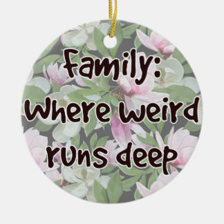 Adorno De Cerámica Familia: Donde lo raro corre profundo