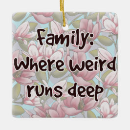 Adorno De Cerámica Familia: Donde lo raro corre profundo