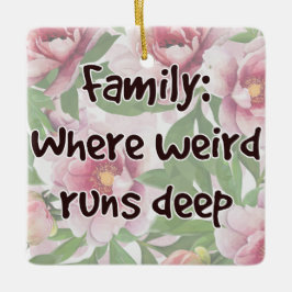 Adorno De Cerámica Familia: Donde lo raro corre profundo