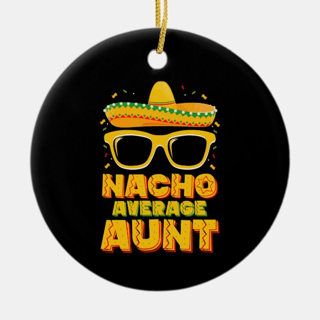Adorno De Cerámica Familia Nacho Promedio Cinco De Mayo (Frente)