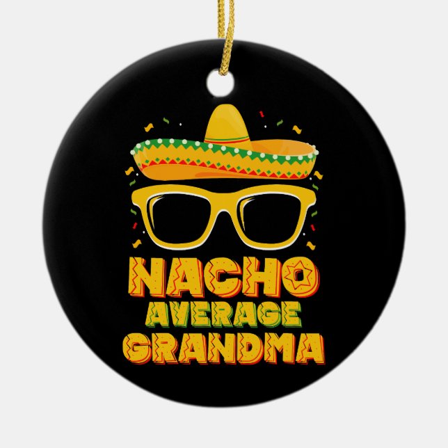 Adorno De Cerámica Familia Nacho Promedio Cinco De Mayo (Frente)