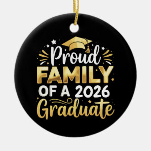 Adorno De Cerámica Familia Orgullosa De Un Graduado De 2026 26 Gradua