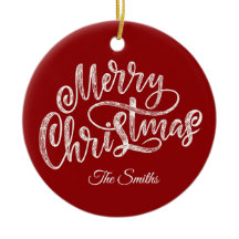 Familia personalizado saluda Feliz Navidad