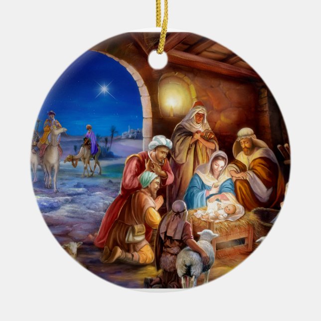 Adorno De Cerámica Familia Santa (Frente)